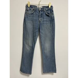Reformation Jeans Jord Kick‎ Flare Antigua Destroyed Womens Size 26 Blue Denim
